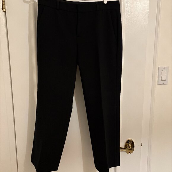 Banana Republic Cropped Logan Pant Size 4 Black - Picture 1 of 1